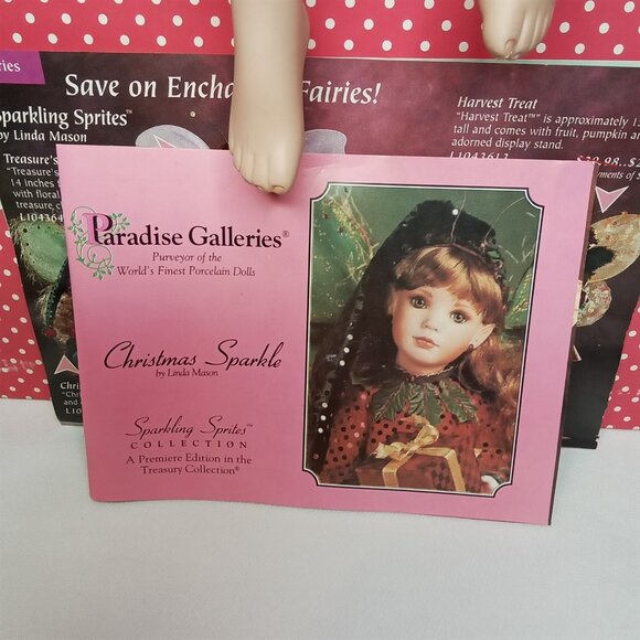 Vintage Christmas Sparkle Fairy Doll With Original Box Paradise Galleries 1990s - Picture 2 of 16
